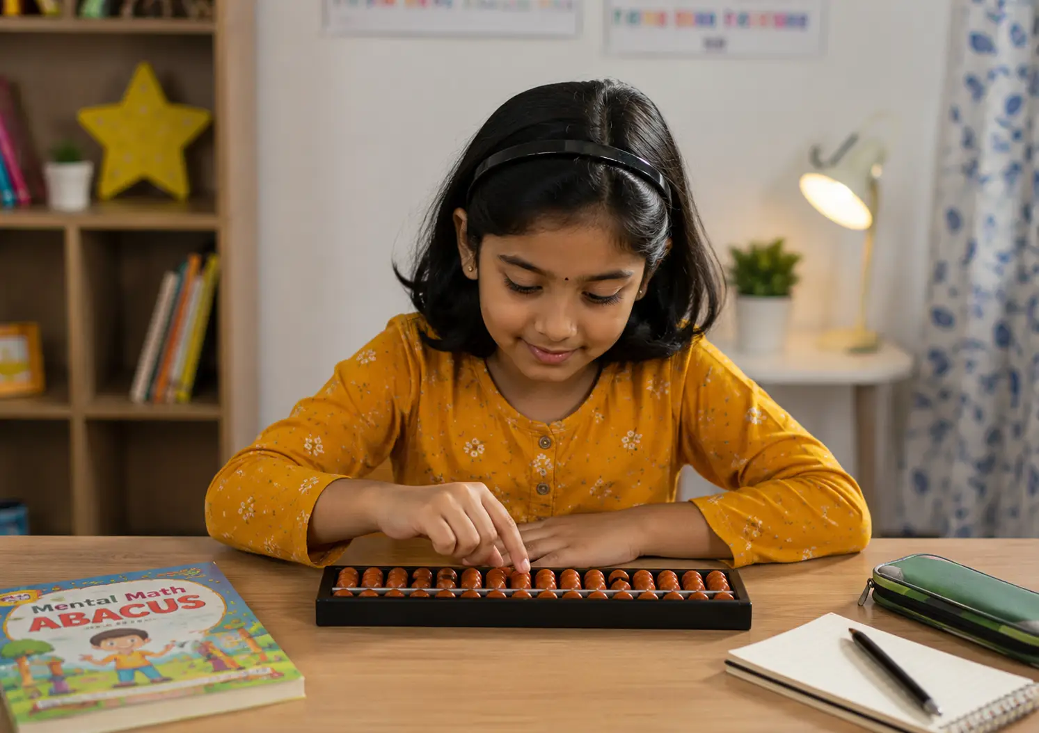 Indian school children learning